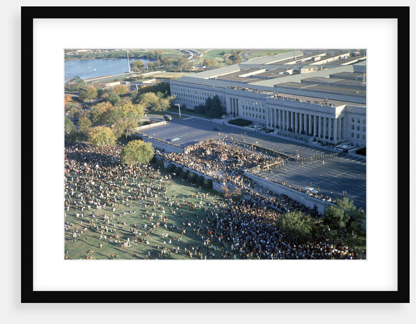 Aerial View of Vietnam War Demonstration by Anonymous