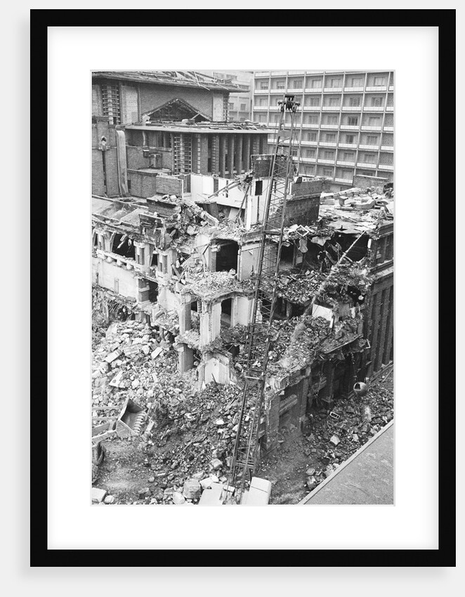 Demolition of the Famed Imperial Hotel Designed by Frank LLoyd Wright by Anonymous