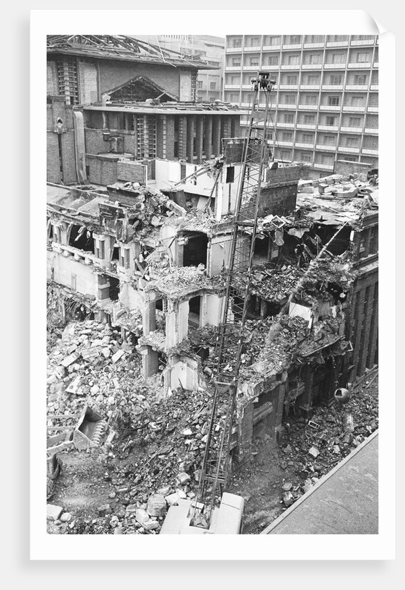 Demolition of the Famed Imperial Hotel Designed by Frank LLoyd Wright by Anonymous