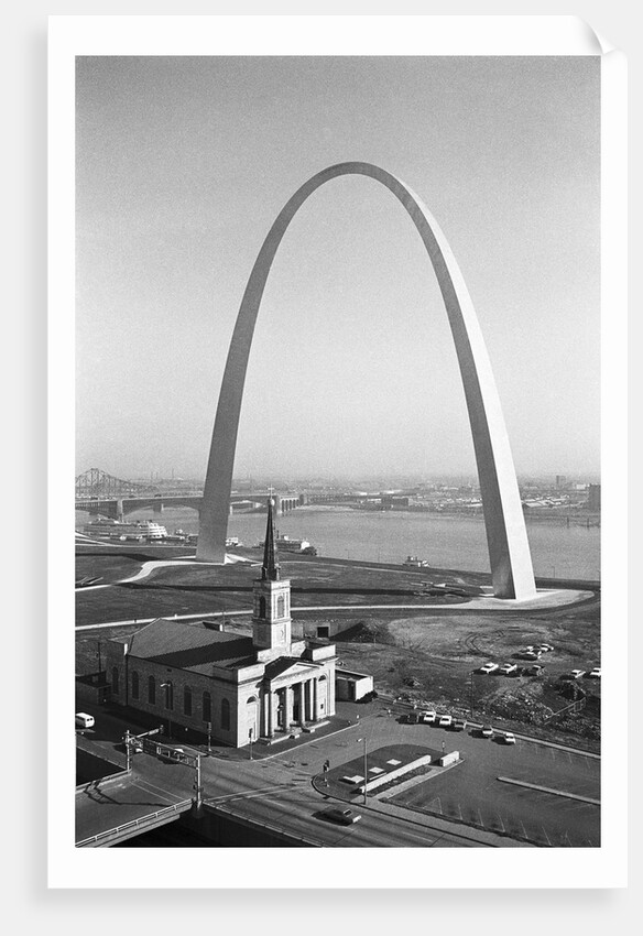 Aerial View of the Gateway Arch by Anonymous