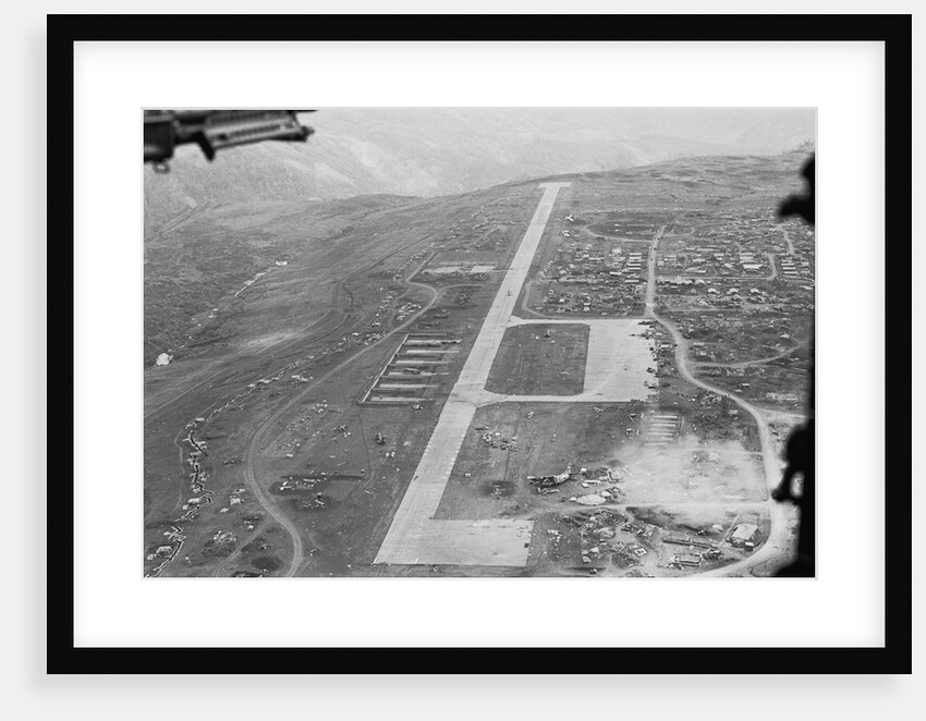 Aerial View of Airstrip and Air Force Base by Anonymous