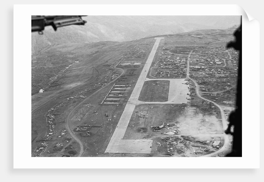 Aerial View of Airstrip and Air Force Base by Anonymous