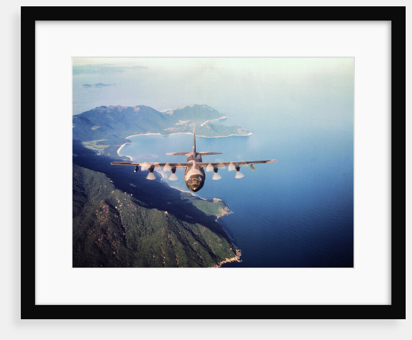 Airforce C-130 Hercules Flying by Anonymous