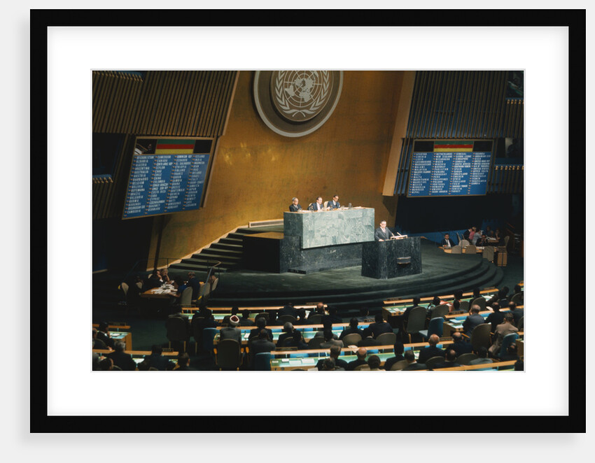 Andrei Gromyko Talking to United Nations General Assembly by Anonymous