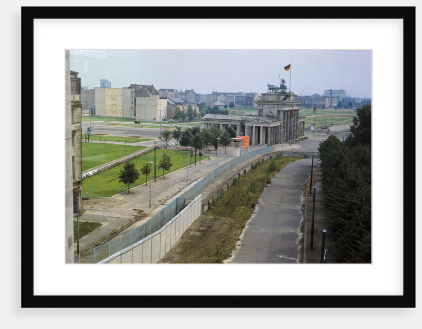 Overhead View of the Berlin Wall by Anonymous