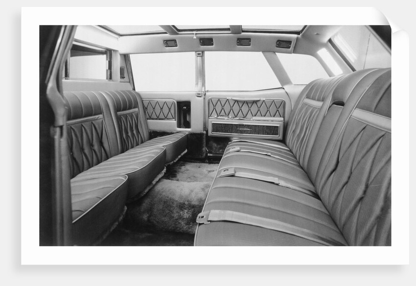 Interior of Presidential Limousine by Anonymous