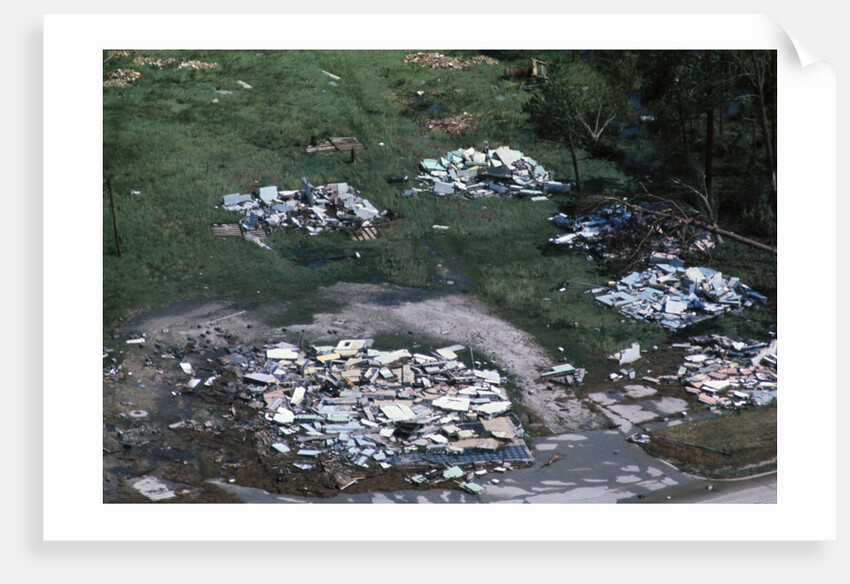 Damage Left by Hurricane Camille by Anonymous