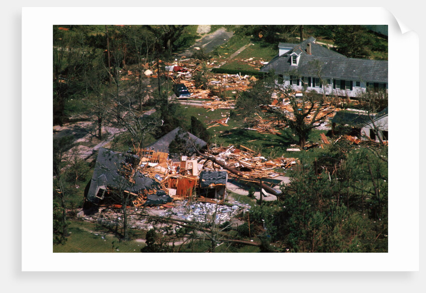 Damage Left by Hurricane Camille by Anonymous