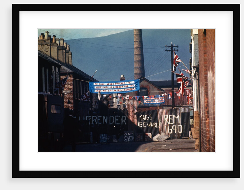 Barricade Erected by Belfast Protestants 1969 by Anonymous