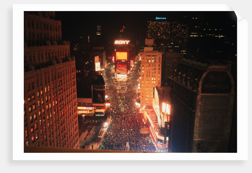 New Years Eve Crowd in Times Square by Anonymous