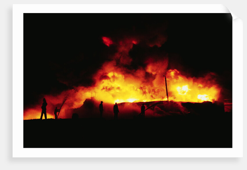 Suez Burning from Air attacks by Anonymous