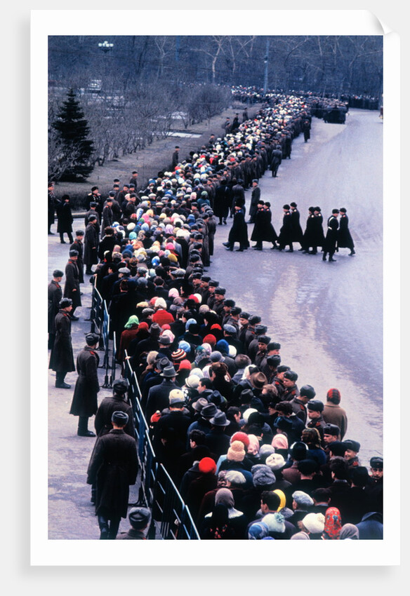 Russians Mourn Yuri Gagarin by Anonymous