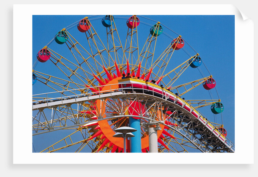 Ferris Wheel and Roller Coaster at Expo 1970 by Anonymous