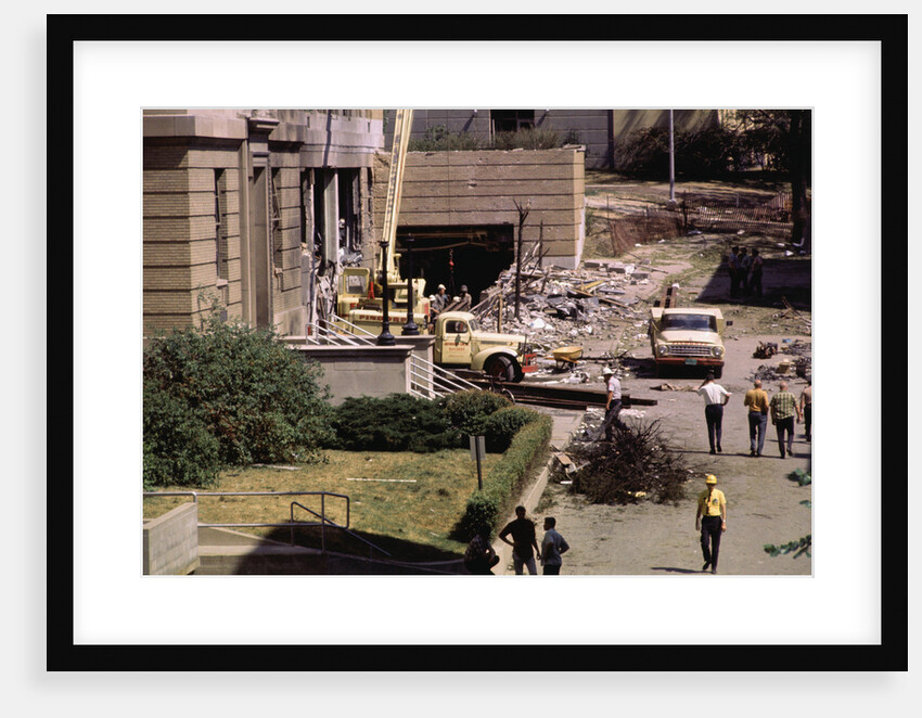Workmen Clearing Building Debris by Anonymous