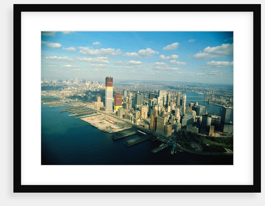 Aerial View of World Trade Center Construction by Anonymous