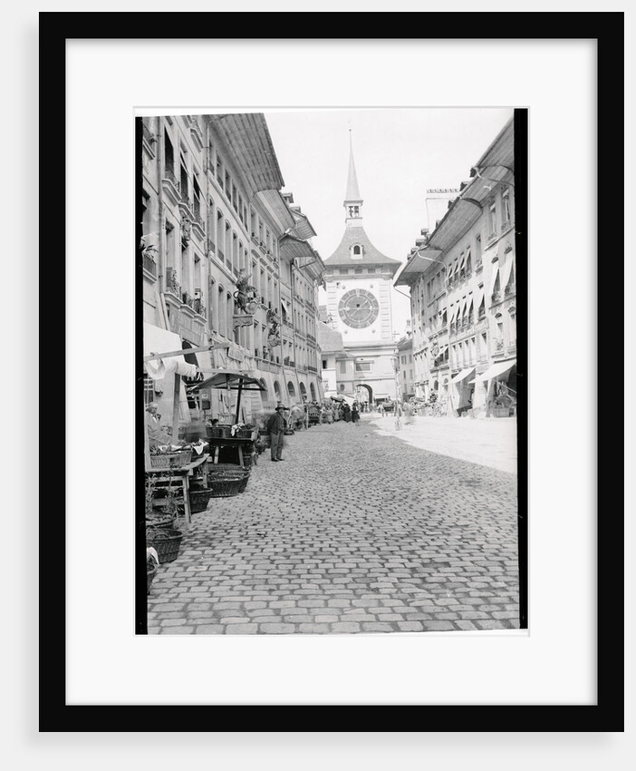 Busy Street in Bern Switzerland by Anonymous