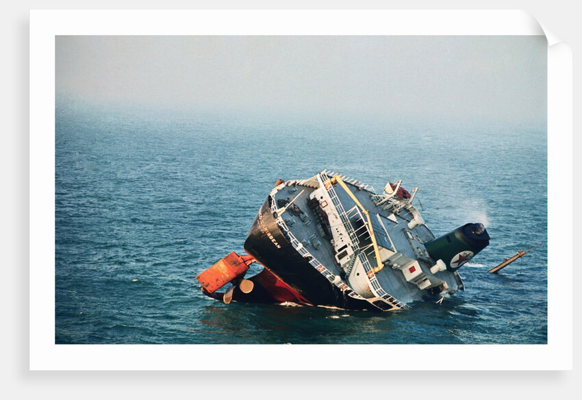 Sinking Tanker by Anonymous