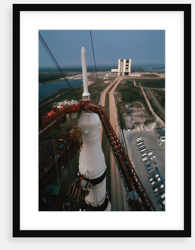 Apollo 15 Atop Saturn 5 Rocket by Anonymous