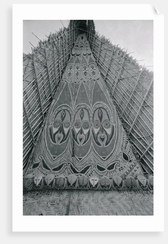 Detail of Traditional Ancestral Worship House in Papua New Guinea by Anonymous