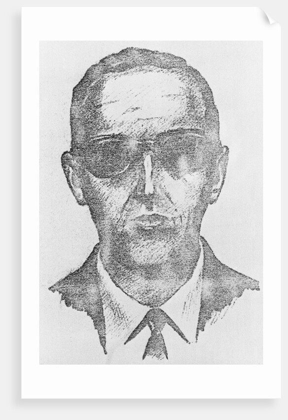 Sketch of Highjacking Suspect D. B. Cooper by Anonymous