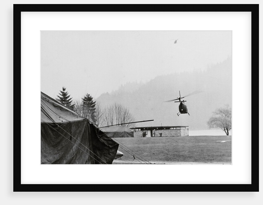 Military Helicopter During Search for Hijacker by Anonymous