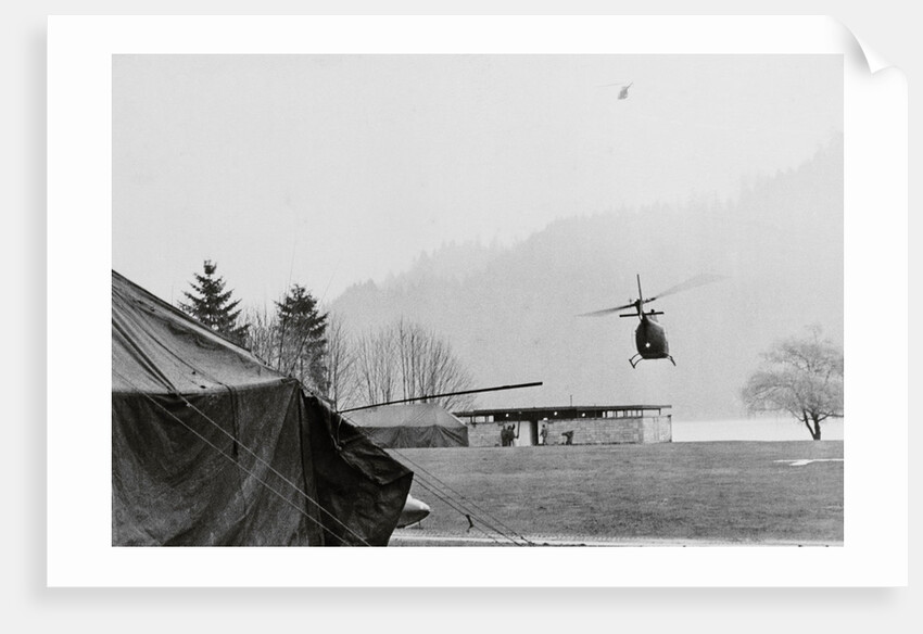 Military Helicopter During Search for Hijacker by Anonymous
