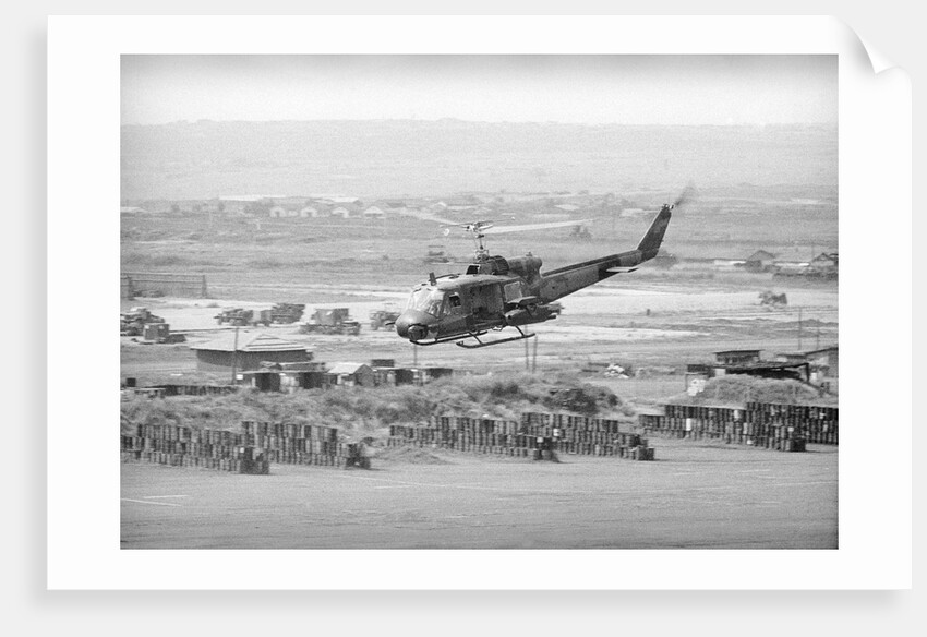 Helicopter Flying over Land Site by Anonymous