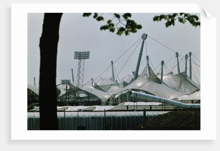 View of 1972 Olympic Stadia with Plastic Roof by Anonymous