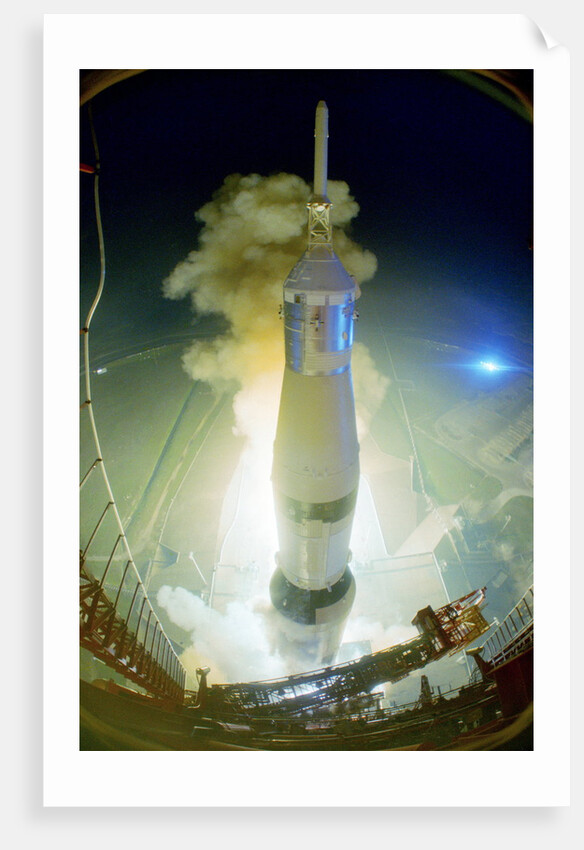 Apollo 17 Blasting Off by Anonymous