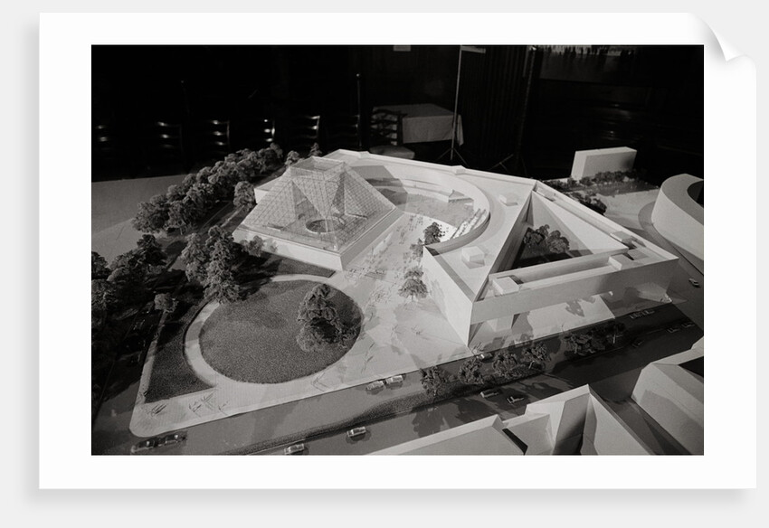 View of a Model for John Fitzgerald Kennedy Library by Anonymous
