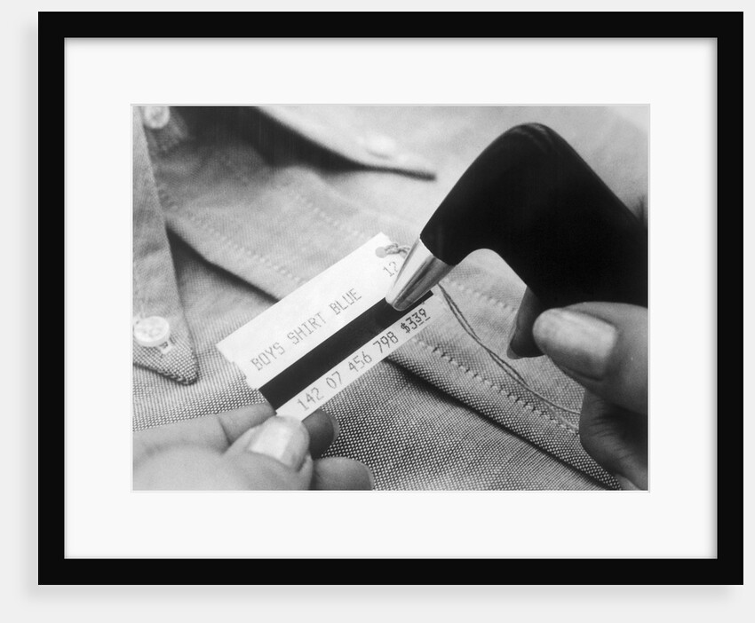 Close up of Price Tag with IBM Magnetic Stripe by Anonymous