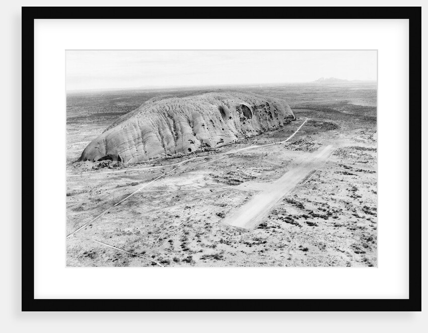 Aerial View of Ayers Rock in Australia by Anonymous