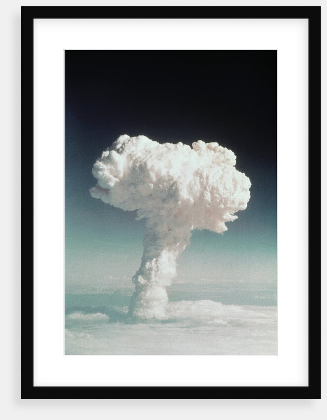 Mushroom Cloud Rising Over Ocean by Anonymous