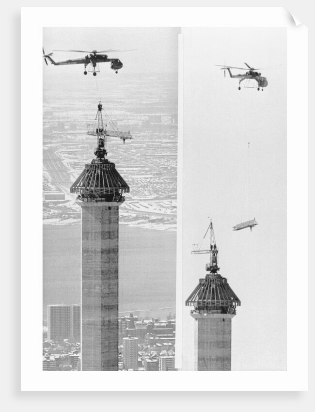 Construction of the Canadian National Tower by Anonymous