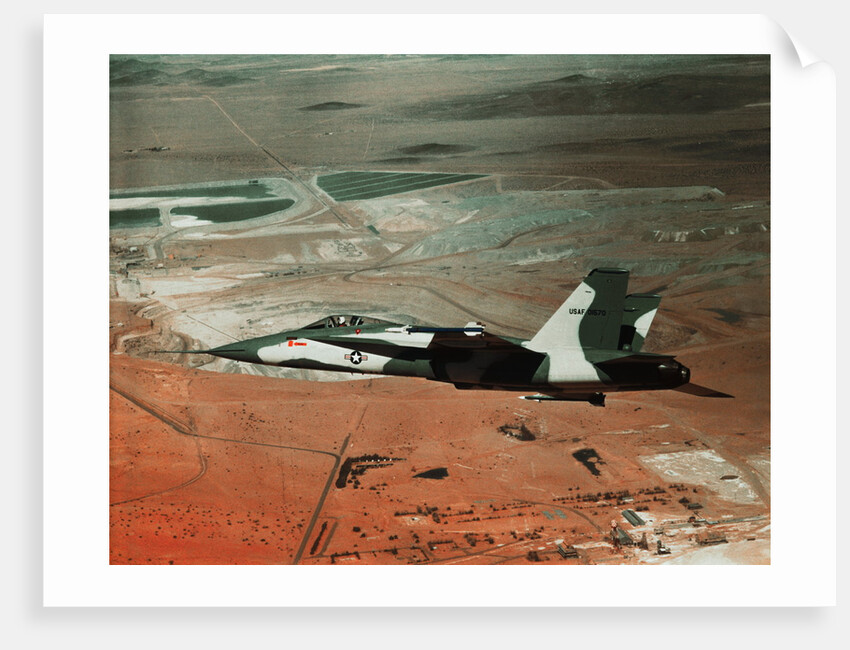 The YF-17 in Flight Turning to the Right by Anonymous