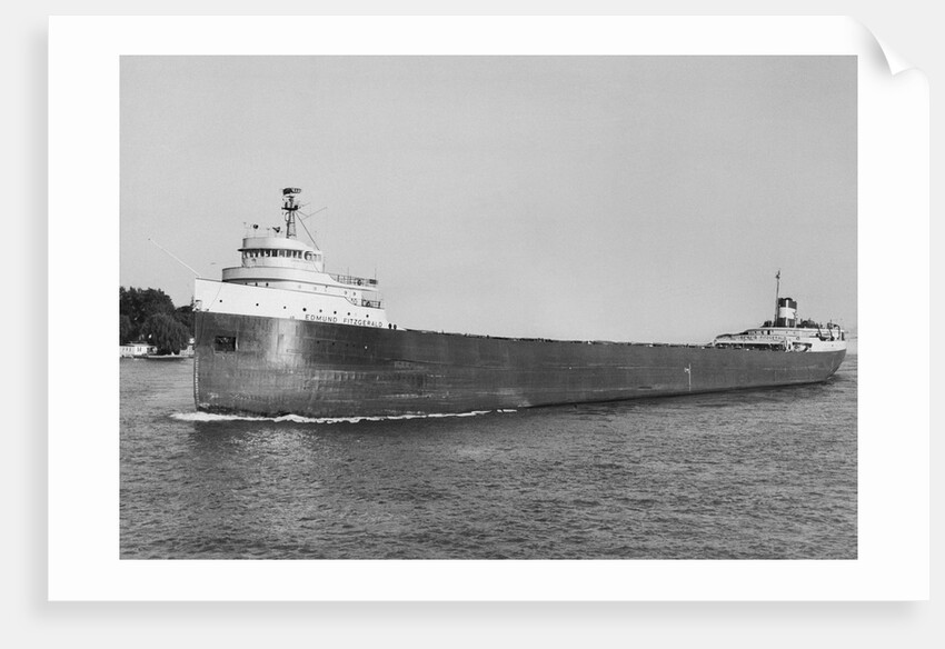 The Edmund Fitzgerald Sailing by Anonymous