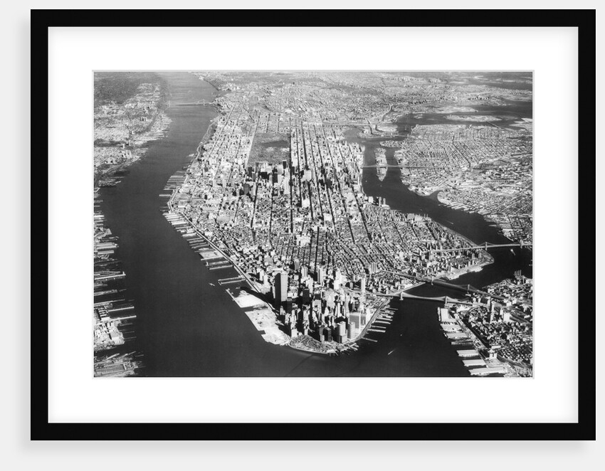 Manhattan from Above on a Clear Day by Anonymous
