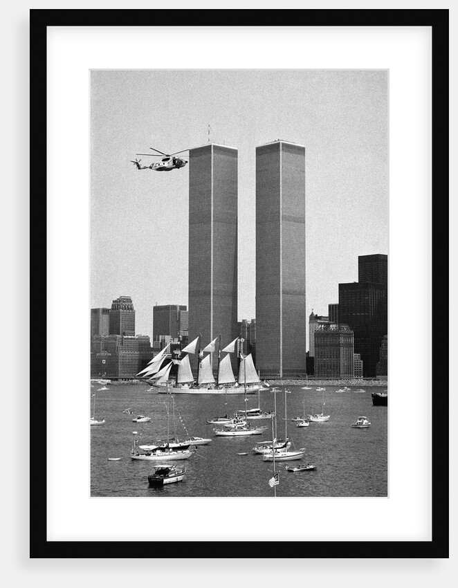 Twin Towers and Spanish Schooner by Anonymous