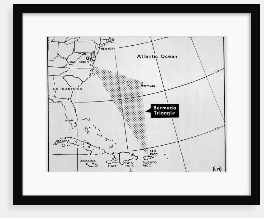 Map of Bermuda Triangle by Anonymous