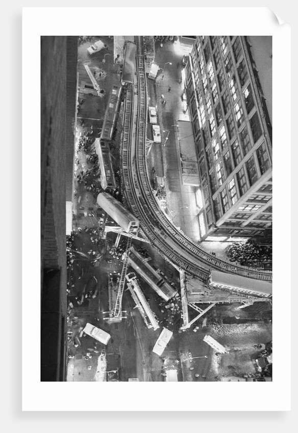 Trains Derailing to the street. by Anonymous