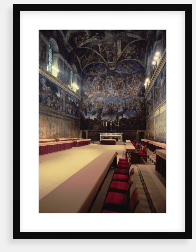 Interior View of the Sistine Chapel by Anonymous