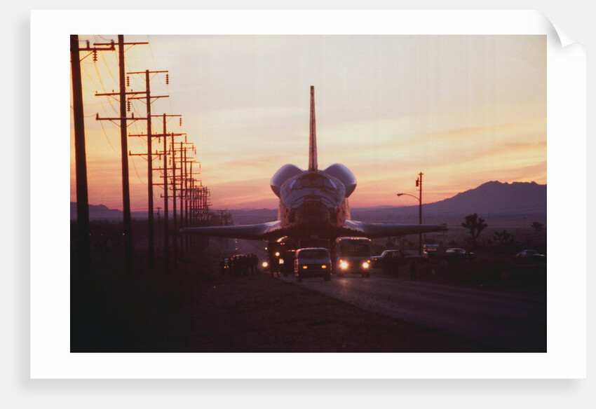 Trucks Towing the Shuttle Columbia by Anonymous
