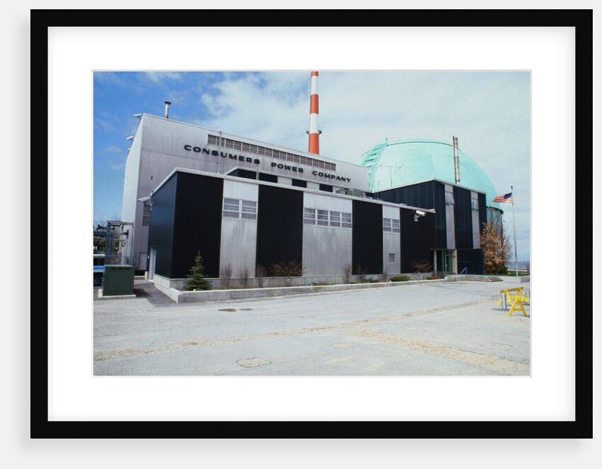 Black and White Nuclear Power Plant by Anonymous