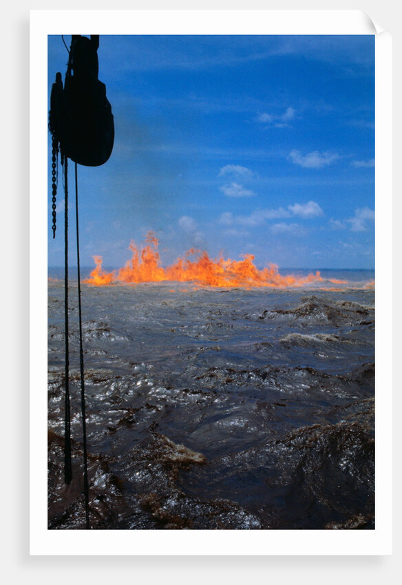 Oil Burning on the Waters by Anonymous