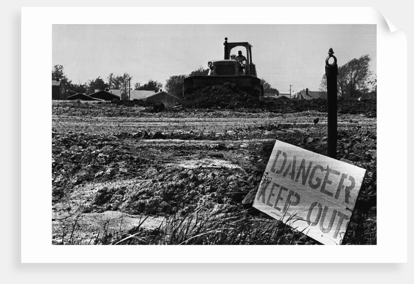 Danger Sign in Love Canal Lot by Anonymous