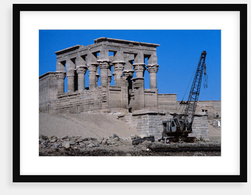 Crane Moving Trajan's Kiosk by Anonymous