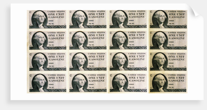 Gasoline Ration Stamps by Anonymous