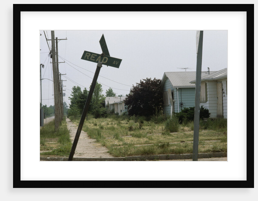 Derelict Suburban Street by Anonymous