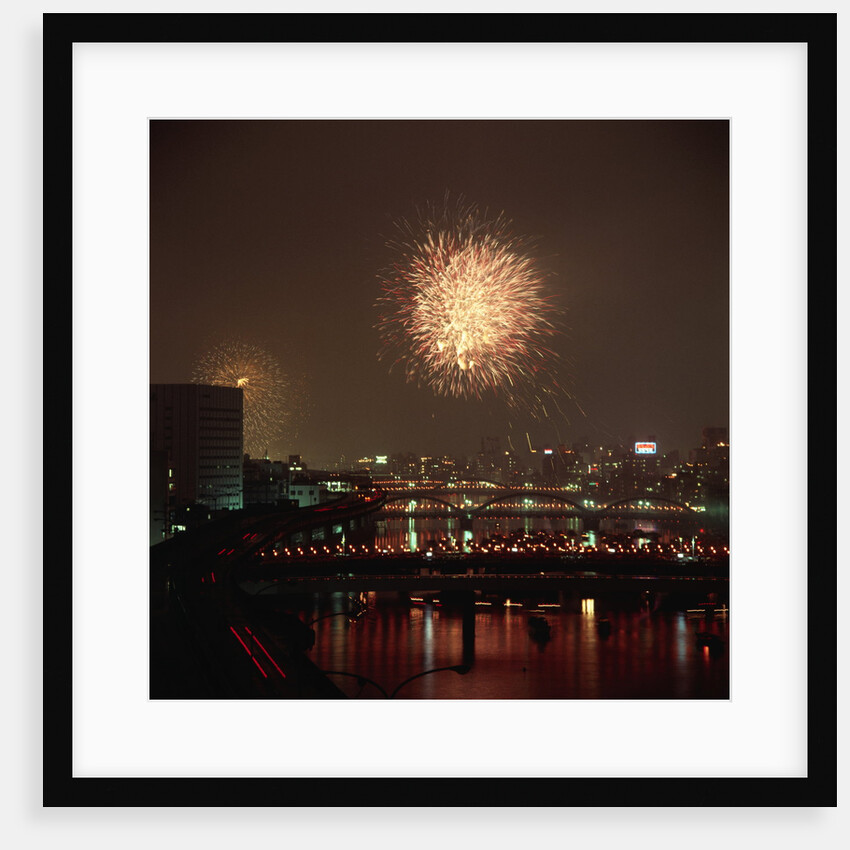 Fireworks over Sumida River by Anonymous