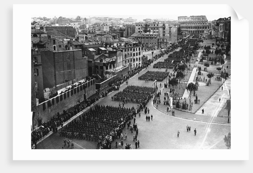 Parade of Fascist in Rome by Anonymous